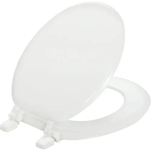 Mayfair 66TT-000 Round Closed Front White Wood Toilet Seat