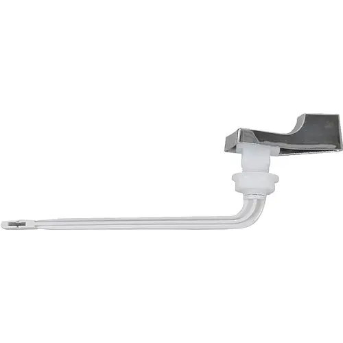 Orgill PMB-206 Toilet Flush Lever, Front Mounting, 6 in L Flush Arm, Plastic, Chrome