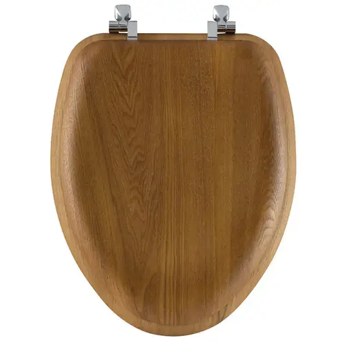 BEMIS 19601CP-263 Toilet Seat Mayfair Elongated Oak Wood Veneer