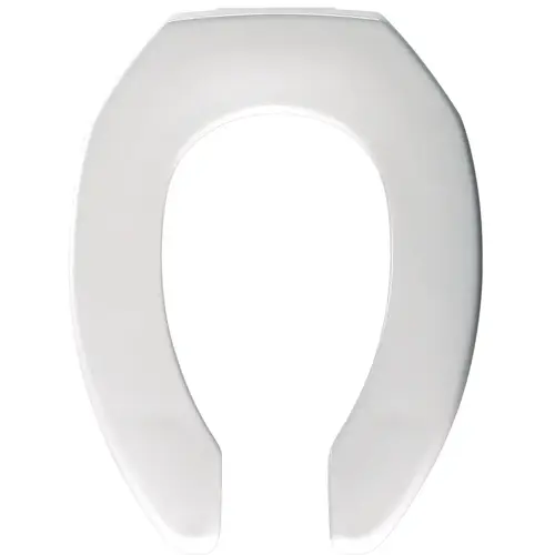 BEMIS 7MM1955CT 000 7MM1955C 000 Toilet Seat, Elongated, Plastic, White, Sta-Tite Hinge