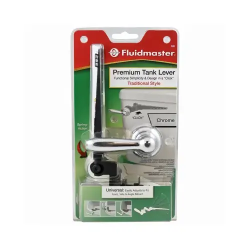 Fluidmaster 690X-008-P5 Perfect Fit Premium Toilet Tank Flush Lever, Chrome