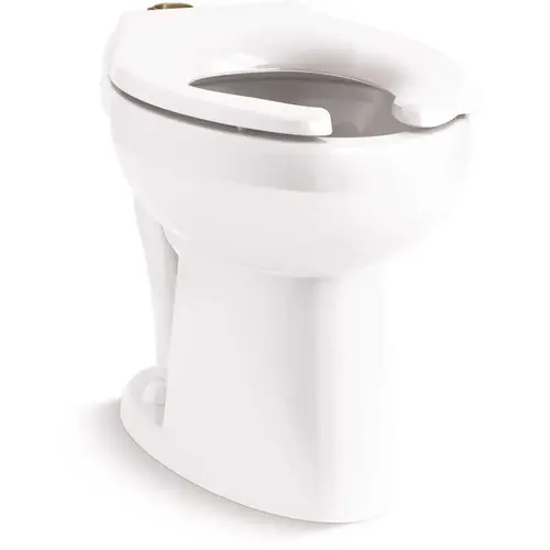 Kohler K-96057-0 Highcliff Ultra-ADA-Height Elongated Flushometer Toilet Bowl Only with Top Spud in White
