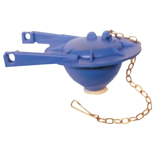 Lasco 04-2151 TOTO Style 3" Rubber Flapper with Chain blue