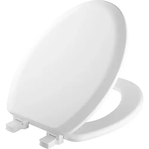 Mayfair by Bemis 141EC-000 Toilet Seat Cameron Elongated White Enameled Wood Gloss