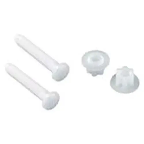PlumbCraft 7640250T Toilet Seat Hinge Bolts White Plastic White