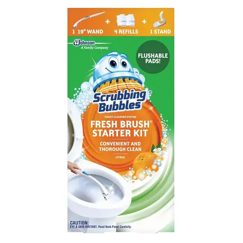 SCRUBBING BUBBLES 00079 Fresh Brush Toilet Cleaning System
