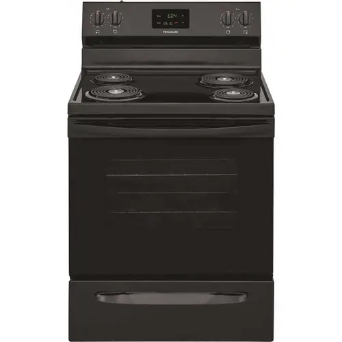Frigidaire FCRC3012AB 30 in. 5.3 cu. ft. Electric Range with Manual Clean in Black