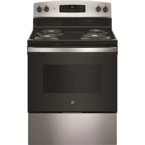 GE JB256RTSS 30 in. 5.0 cu. ft. Freestanding Electric Range in Stainless Steel