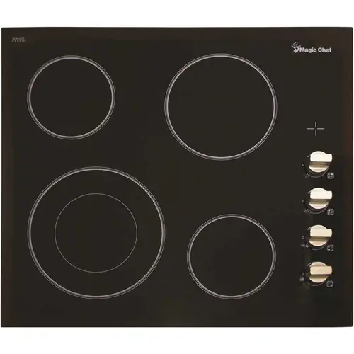 Magic Chef MCSCTE24BG 24 in. Radiant Electric Cooktop in Black with 4 Elements