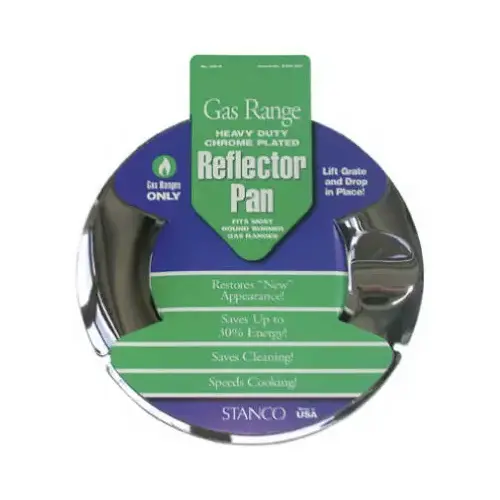 Stanco 800-R Gas Range Reflector Pan, Round, 7 In. Chrome