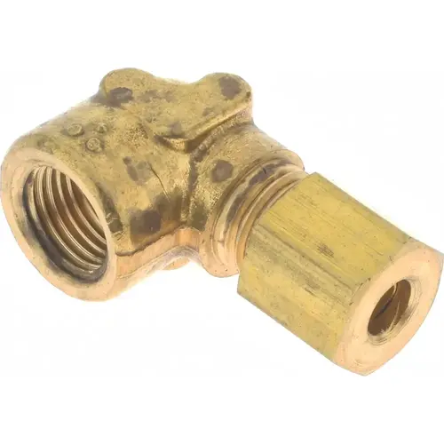 CerroBrass 70A-3A Compression Tube Female Elbow: 1/8" Thread, Compression x FNPT