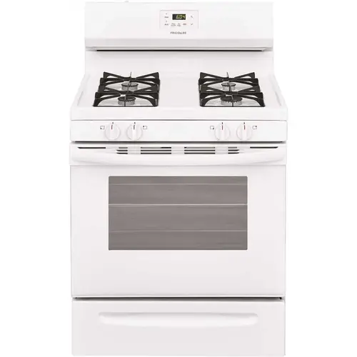 Frigidaire FCRG3015AW 30 in. 5.0 cu. ft. Gas Range with Manual Clean in White