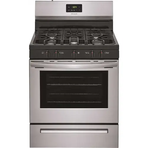 Frigidaire FCRG3052AS 30 in. 5 Burner Freestanding Gas Range in Stainless Steel