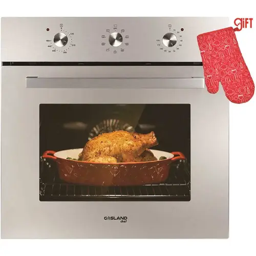 GASLAND Chef ES609MS-N1 24 in. Built-In Single Electric Wall Oven with Rotisserie, 9 Cooking Modes, Mechanical Knob Control in Stainless-Steel
