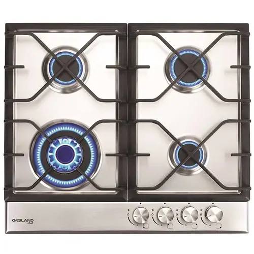 GASLAND Chef GH60SFN 24 in. Built-In Gas Cooktop in Stainless Steel with 4-Sealed Burners ETL LPG/NG