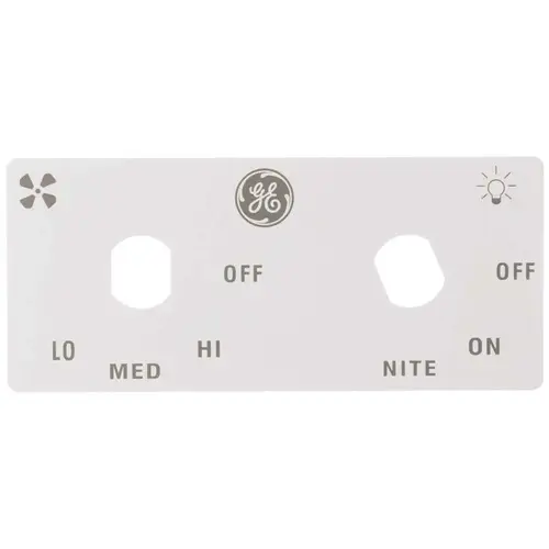 GE WB02X11036 Range Hood Panel Switch
