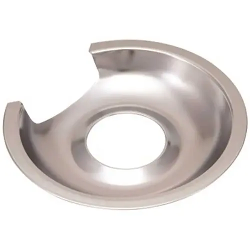 National Brand Alternative 651016 Electric Range Drip Pan fits GE and Hotpoint Ranges in Chrome, 6 in. - pack of 6