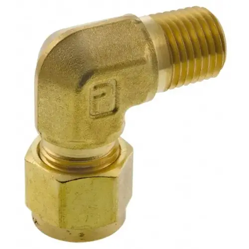 Parker 10-6 CBZ-B Compression Tube Male Elbow: 3/8" Thread, Compression x MNPT