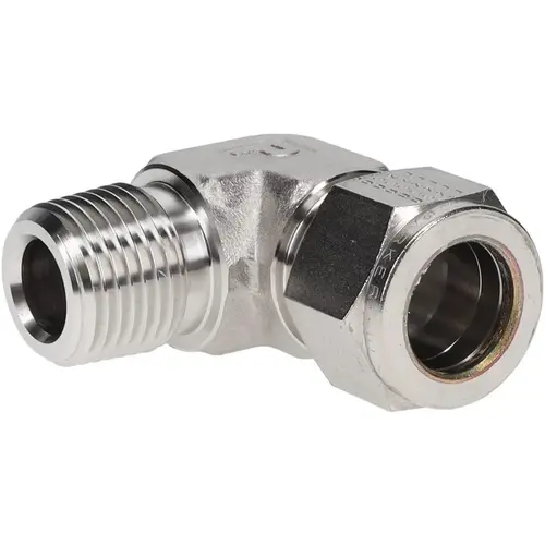 Parker 10MSEL8N-316 Compression Tube Male Elbow: 1/2-14" Thread, Compression x MNPT