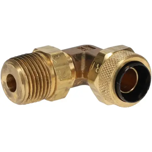 Parker 169PS-8-6 Compression Tube Swivel Elbow: 3/8" Thread, 1/2" Tube OD, Compression x MNPT