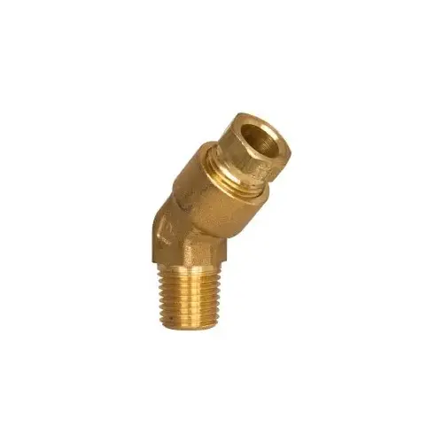 Parker 179HD-6-4 Compression Tube Male 45 degree Elbow: 1/4" Thread, Compression x MNPT
