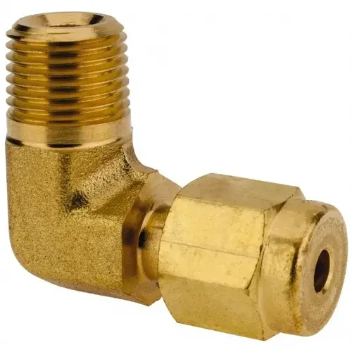 Parker 2MSEL2N-B Compression Tube Male Elbow: 1/8" Thread, Compression x MNPT