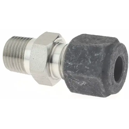 Parker 4-2 FBZ-SS Compression Tube Connector: 1/8" Thread, Compression x MNPT