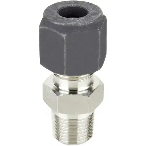 Parker 8-12 FBZ-SS Compression Tube Connector: 3/4" Thread, Compression x MNPT
