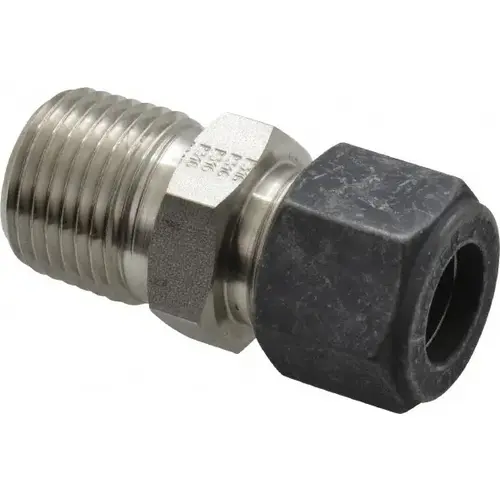 Parker 8-8 FBZ-SS Compression Tube Connector: 1/2" Thread, Compression x MNPT