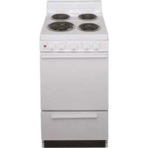 Premier EAK100OP 20 in. 2.42 cu. ft. Electric Range in White