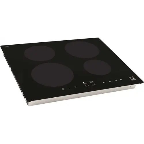 ZLINE Kitchen and Bath RCIND-24 24 in. 4 Burner Top Control Induction Cooktop in Black Glass