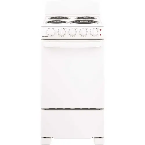 HOTPOINT RAS200DMWW 20 in. 2.3 cu. ft. Freestanding Electric Range in White