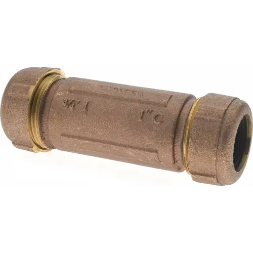 LEGEND VALVE 303-125 3/4" Pipe, 1" Copper Tube, Brass Compression Pipe Coupling