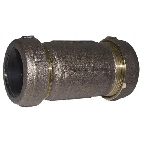 LEGEND VALVE 303-128 1-1/2" Pipe, Brass Compression Pipe Coupling