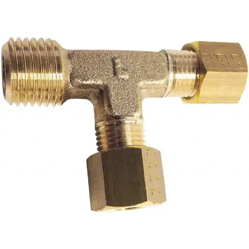 Legris 0103 06 10 Compression Tube Male Run Tee: 1/8" Thread, Compression x MBSPT