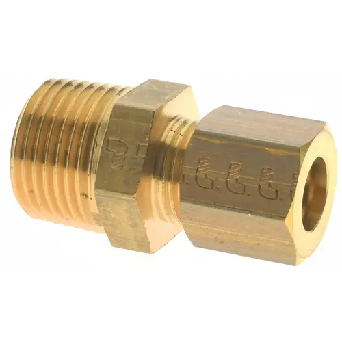 Legris 0105 08 17 Compression Tube Connector: 3/8" Thread, Compression x MBSPT