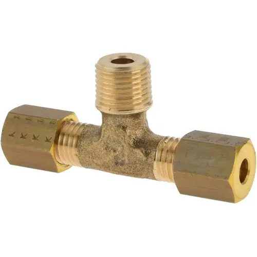 Legris 0108 04 10 Compression Tube Male Branch Tee: 1/8" Thread, Tube OD x Male Thread
