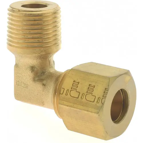 Legris 0109 10 17 Compression Tube Male Elbow: 3/8" Thread, Compression x MBSPT