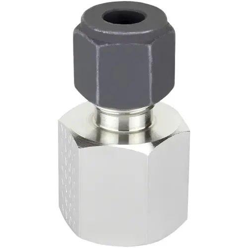 Parker 1-1 GBZ-SS Compression Tube Connector: 1/16" Thread, Compression x FNPT