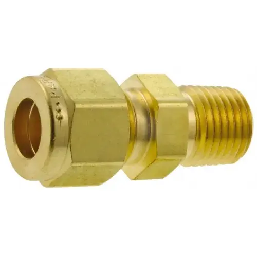 Parker 10-6 FBZ-B Compression Tube Connector: 3/8" Thread, Compression x MNPT