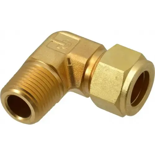 Parker 10MSEL8N-B Compression Tube Male Elbow: 1/2" Thread, Compression x MNPT