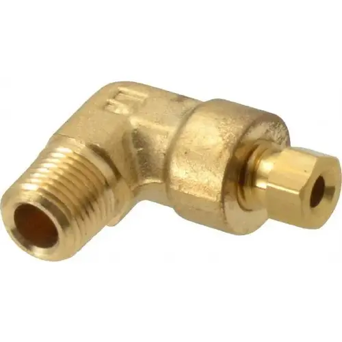Parker 169HD-2-2 Compression Tube Male Elbow: 1/8" Thread, Compression x MNPT