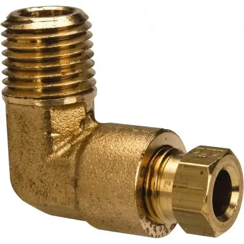 Parker 169HD-4-4 Compression Tube Male Elbow: 1/4" Thread, Compression x MNPT
