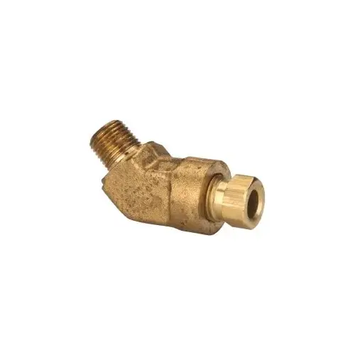 Parker 179HD-4-2 Compression Tube Male 45 degree Elbow: 1/8" Thread, Compression x MNPT