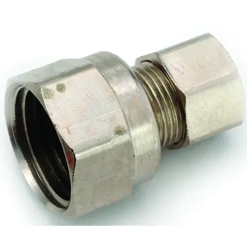Anderson Metals 754822-0606 9/16 In. x 3/8 In. Brass Low Lead Compression Flare Union