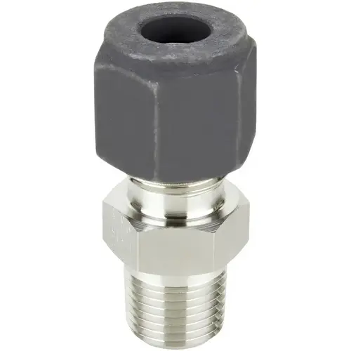Parker 10-12 FBZ-SS Compression Tube Connector: 3/4" Thread, Compression x MNPT