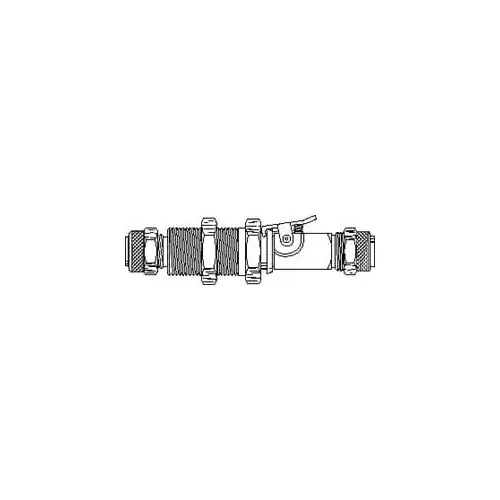 Parker 394PDSS-6-6 Compression Tube Double End Shutoff Bulkhead Coupler: Compression x Compression