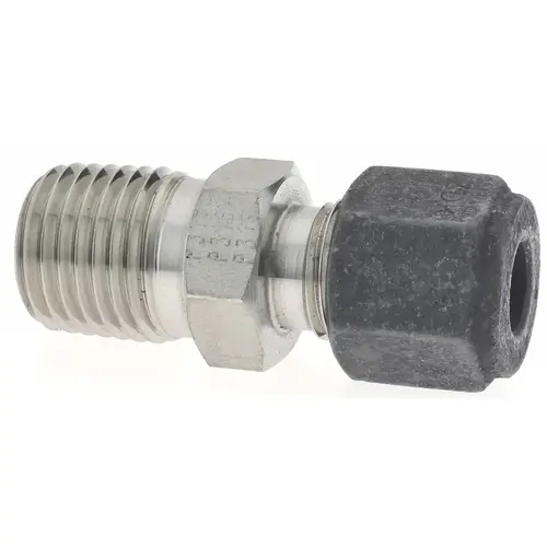 Parker 4-4 FBZ-SS Compression Tube Connector: 1/4" Thread, Compression x MNPT
