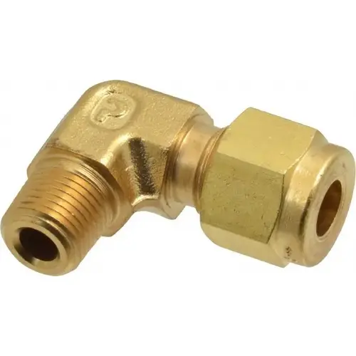 Parker 4MSEL2N-B Compression Tube Male Elbow: 1/8" Thread, Compression x MNPT