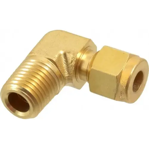 Parker 4MSEL4N-B Compression Tube Male Elbow: 1/4" Thread, Compression x MNPT